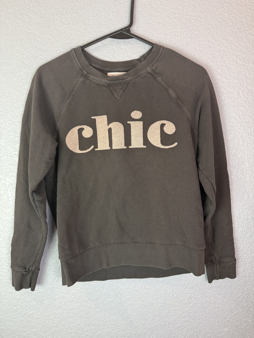 Sol Angeles Sweatshirt Womens XS Graphic Pullover Anthropologie Made in USA